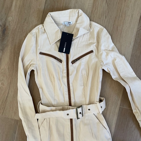 NWT fashion nova cream jumpsuit - Picture 4 of 6